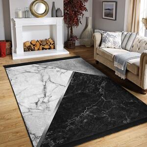 Fehér-fekete szőnyeg 80x150 cm – Mila Home