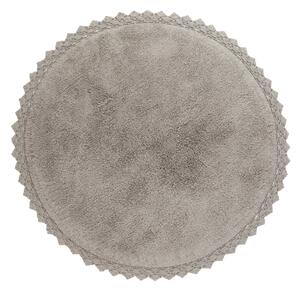 Szürke mosható kerek szőnyeg ø 110 cm Perla – Nattiot