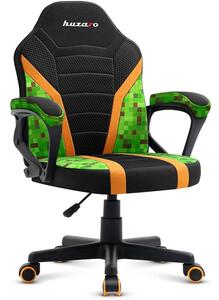 Huzaro Ranger 1.0 Gyermek Gamer szék - Fekete/Zöld/Narancssárga