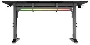 Genesis Holm Modular 140 RGB Gamer asztal 140 x 75 x 70-90 cm - Fekete