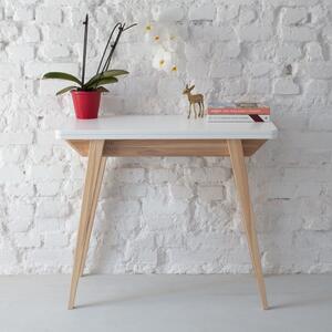 Konzolasztal fehér asztallappal 45x90 cm Envelope - Ragaba