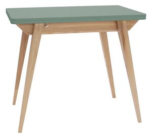 Bővíthető étkezőasztal zöld asztallappal 65x90 cm Envelope - Ragaba