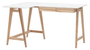 Íróasztal fehér asztallappal 85x135 cm Luka – Ragaba