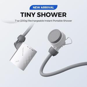 Flextail Tiny Shower – Ultrakönnyű hordozható zuhany 2,5L/perc vízáramlással (TS2500-WT-I)