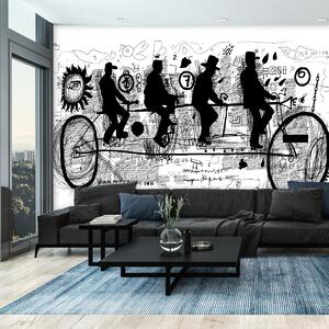 Fotótapéta - Street art - járókelők (147x102 cm)