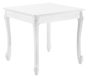 Étkezőasztal Lüneburg 2 személyes konyhaasztal asztallap MDF asztalláb műanyag 80 x 80 x 76cm fehér