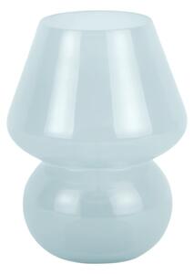 Világoskék LED asztali lámpa üveg búrával (magasság 20 cm) Vintage – Leitmotiv