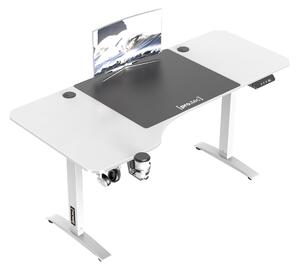 Állítható magasságú asztal 73 - 118 cm Oxnard fehér