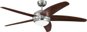 Mennyezeti ventilátor, 5 lapátos, O 132 cm, barna/alu, Westinghouse Bendan