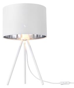Asztali lámpa "Metz" éjjeli lámpa 51 x 30 cm tripod lámpa fehér