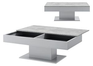 Dohányzóasztal Lünen 40 x 110 x 60 cm forgácslap beton / szürke