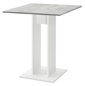 Étkezőasztal Lindesnes forgácslap beton hatású/fehér