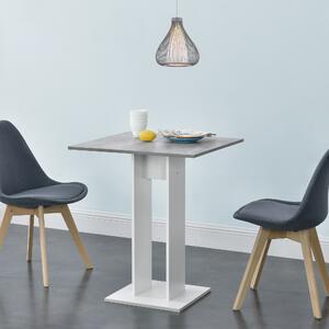 Étkezőasztal Lindesnes forgácslap beton hatású/fehér