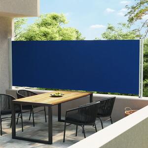VidaXL kék kihúzható oldalsó terasz-napellenző 600 x 160 cm