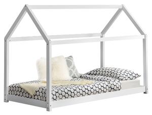 Házikó ágy Netstal 90x200 cm fenyőfa matt fehér