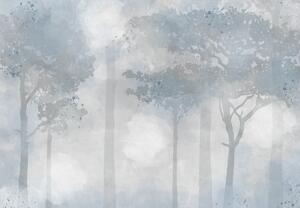 Fotótapéta - Fák a ködben (147x102 cm)