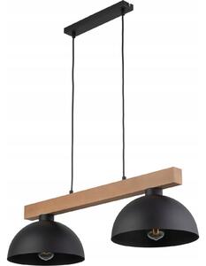 TK Lighting Oslo Egyágú függesztett lámpa - Cserélhető Fényforrás , Fekete