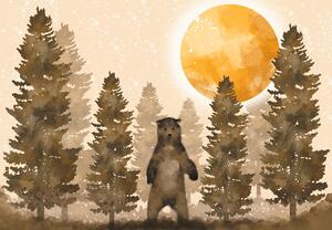 Fotótapéta - Medve, akvarell (147x102 cm)