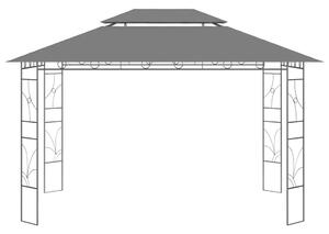 VidaXL antracitszürke pavilon 4 x 3 x 2,7 m 160 g/m²