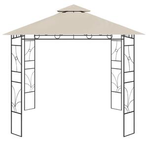 VidaXL krémszínű pavilon 3 x 3 x 2,7 m 160 g/m²