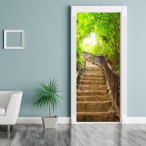 Fotótapéta ajtóra - Csodálatos lépcső a természetben (95x205cm)