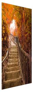 Fotótapéta ajtóra - Lépcső a természetben (95x205cm)