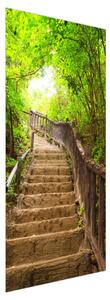 Fotótapéta ajtóra - Csodálatos lépcső a természetben (95x205cm)