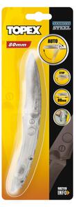 TOPEX 98Z110 Kés, Összecsukható Kés Retesszel, 8Cm Penge, Teljes 205mm