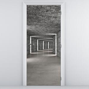 Fotótapéta ajtóra - Kő alagút (95x205cm)