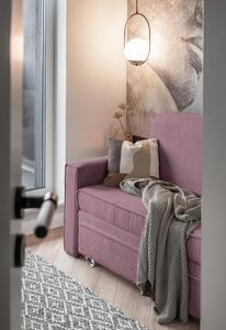 Rózsaszín kinyitható kanapé 168 cm Lucky Lucy – Miuform