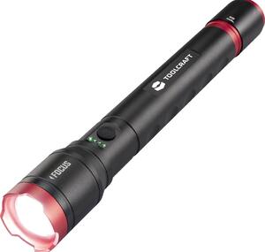 TOOLCRAFT Kézilámpa Li-ion akkuk, vagy elemes működés Állítható, Beállítható pontnagyság, Stroboszkóp üzemmóddal, USB csatlakozóval 5000 lm 3.5 óra 691 g (TO-9927687)