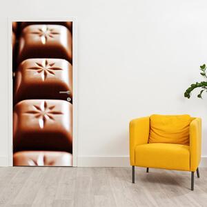 Fotótapéta ajtóra - Csoki darabok (95x205cm)