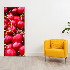 Fotótapéta ajtóra - Piros cseresznye (95x205cm)