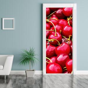 Fotótapéta ajtóra - Piros cseresznye (95x205cm)