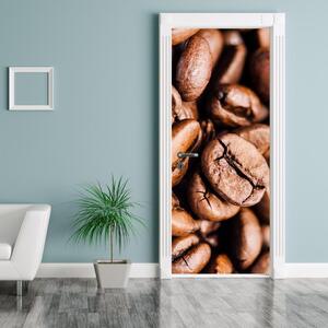 Fotótapéta ajtóra - Kávé szemek (95x205cm)