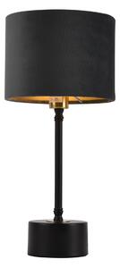 Asztali lámpa Deventer éjjeli lámpa design 39cm x ø18 cm szürke búra