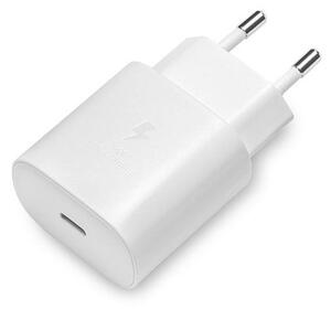 SAMSUNG hálózati töltő Type-C aljzat (5V / 3000mA, 25W, PD gyorstöltés támogatás) FEHÉR (EP-TA800EWE)