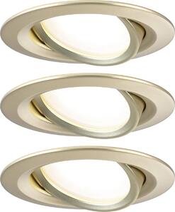 Paulmann Nova Coin LED-es beépíthető lámpa 3 részes készlet LED 6 W Arany (matt) (92404)
