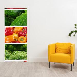 Fotótapéta ajtóra - Zöldség (95x205cm)