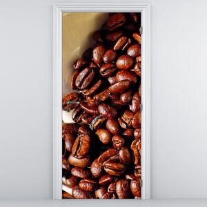 Fotótapéta ajtóra - Szemes kávé (95x205cm)