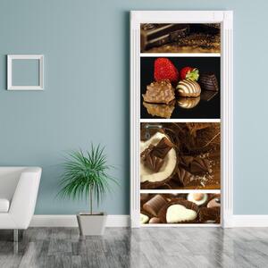 Fotótapéta ajtóra - csoki cukorka (95x205cm)