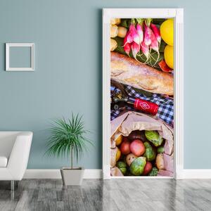 Fotótapéta ajtóra - zöldség (95x205cm)