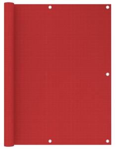 VidaXL piros HDPE erkélytakaró 120 x 300 cm