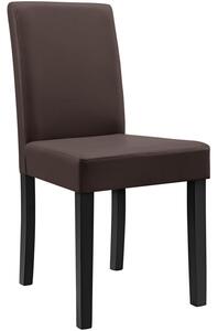 Étkezőszék Zágráb párnázott műbőr szék 2 darabos szett 90 x 42 x 48 cm barna