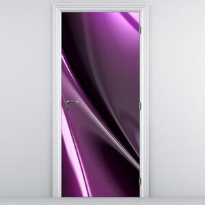 Fotótapéta ajtóra - lila absztrakció (95x205cm)