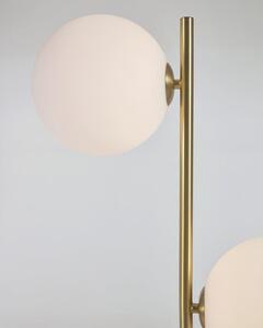 Zöld-aranyszínű állólámpa üveg búrával (magasság 161 cm) Lonela – Kave Home