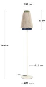 Állólámpa textil búrával (magasság 163 cm) Yuvia – Kave Home