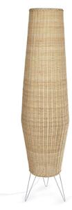 Natúr színű rattan állólámpa rattan búrával (magasság 120 cm) Kamaria – Kave Home