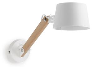 Fehér-natúr színű fali lámpa ø 15 cm Muse – Kave Home