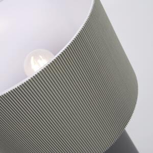 Fekete-szürke asztali lámpa fém búrával (magasság 50 cm) Domicina – Kave Home